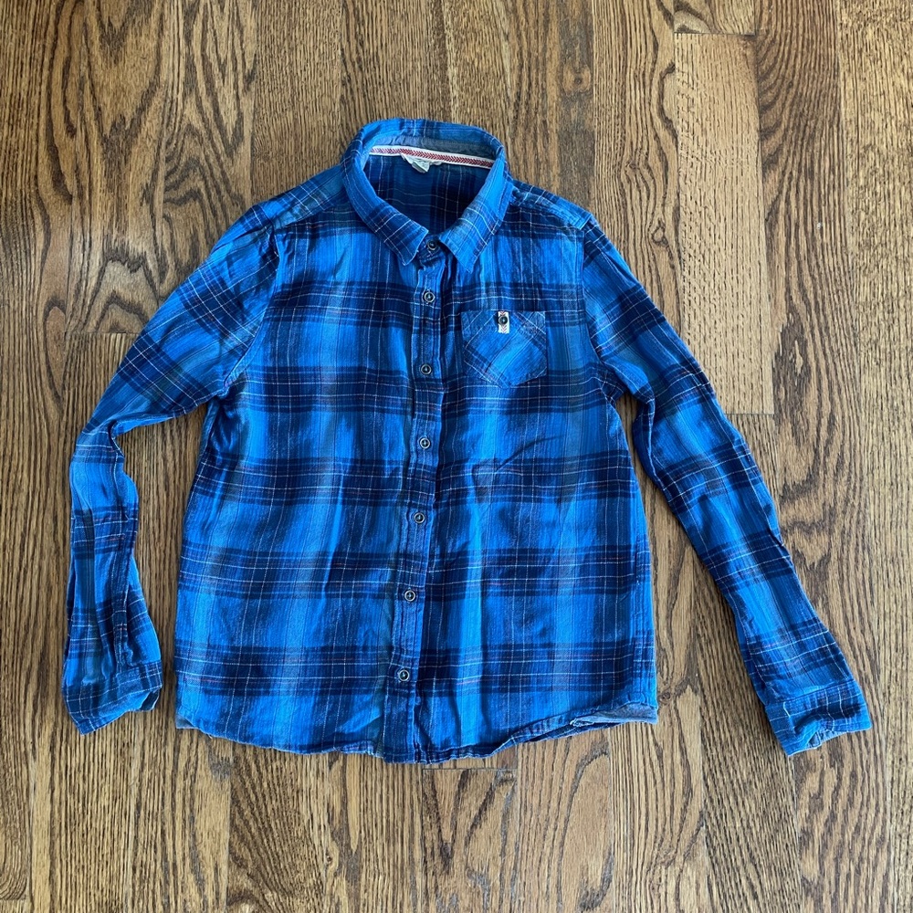 Egg New York plaid shirt size 14